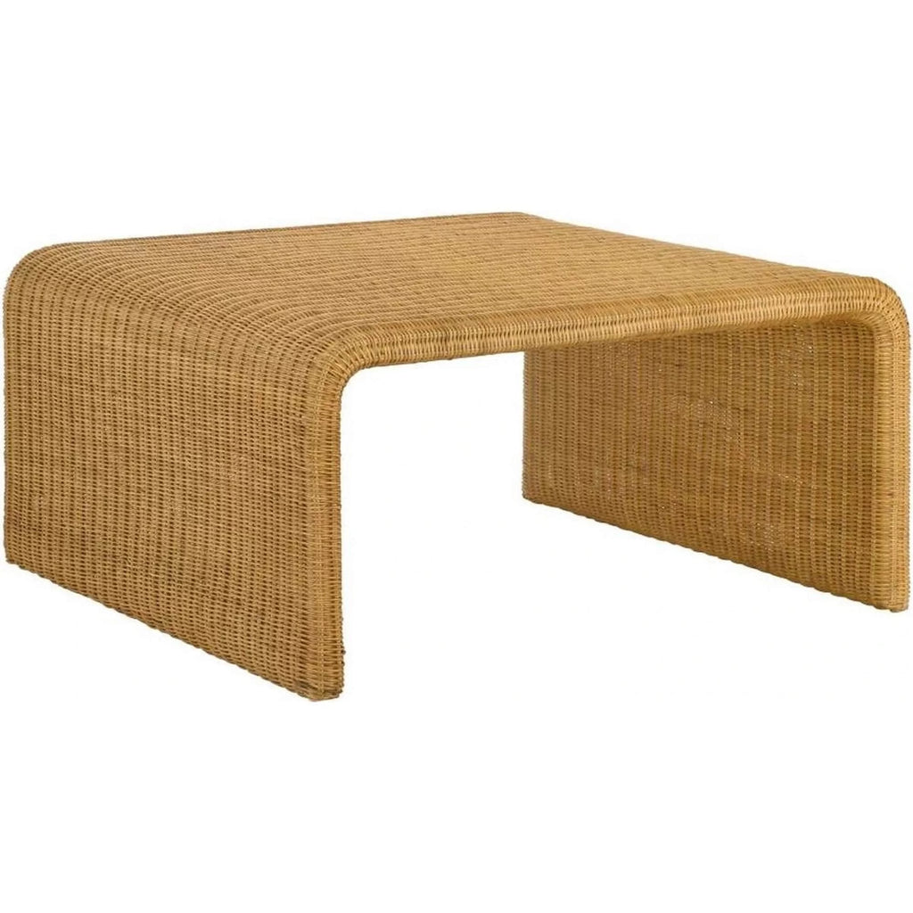 36 Inch Square Rattan Coffee Table S1608