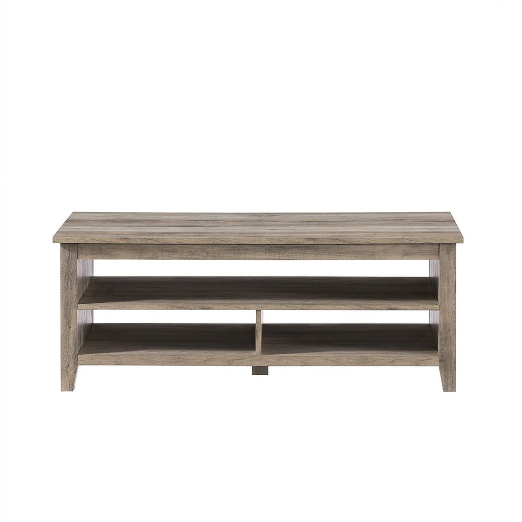 48" Grooved Panel Sided Wood Coffee Table M926