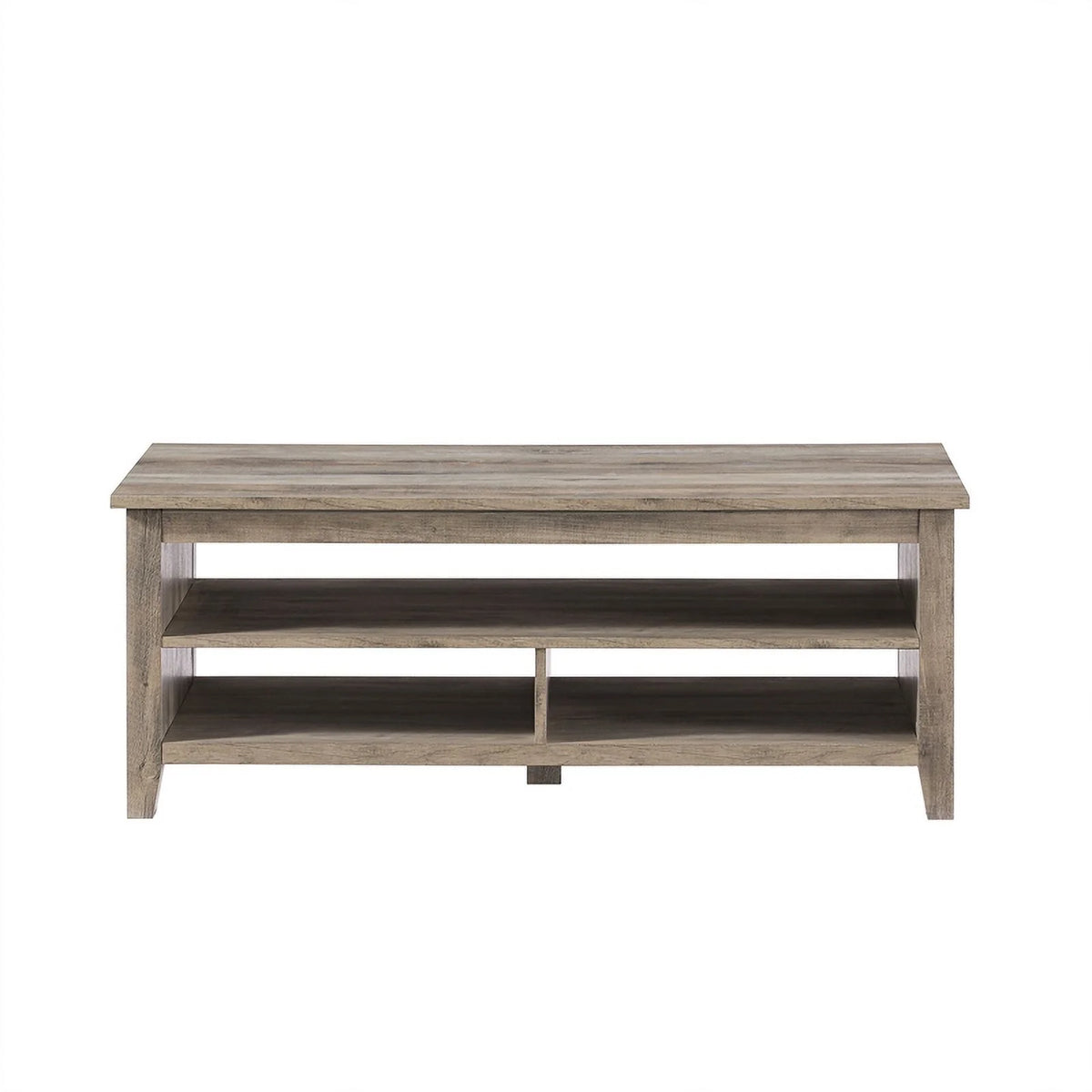 48" Grooved Panel Sided Wood Coffee Table M926