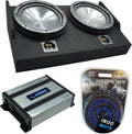 Dual 10 Custom Sub Box Enclosure & 800W Amplifier G170