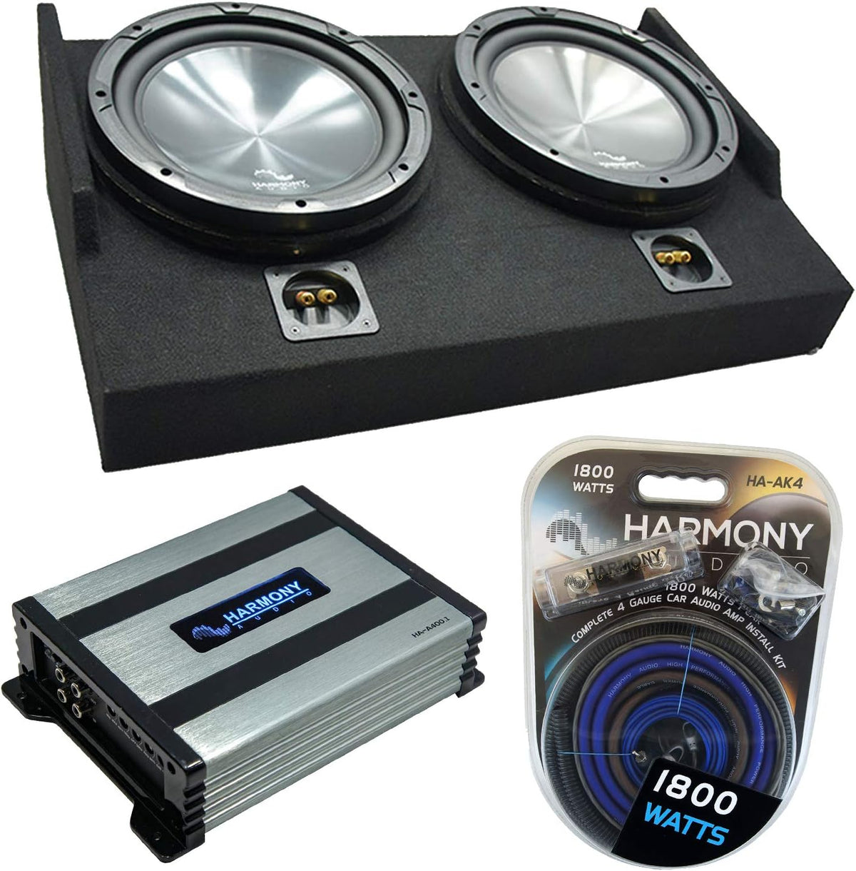 Dual 10 Custom Sub Box Enclosure & 800W Amplifier G170