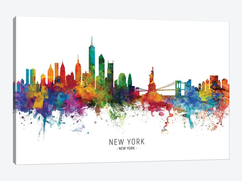 Canvas Wall Decor Prints New York Skyline F924