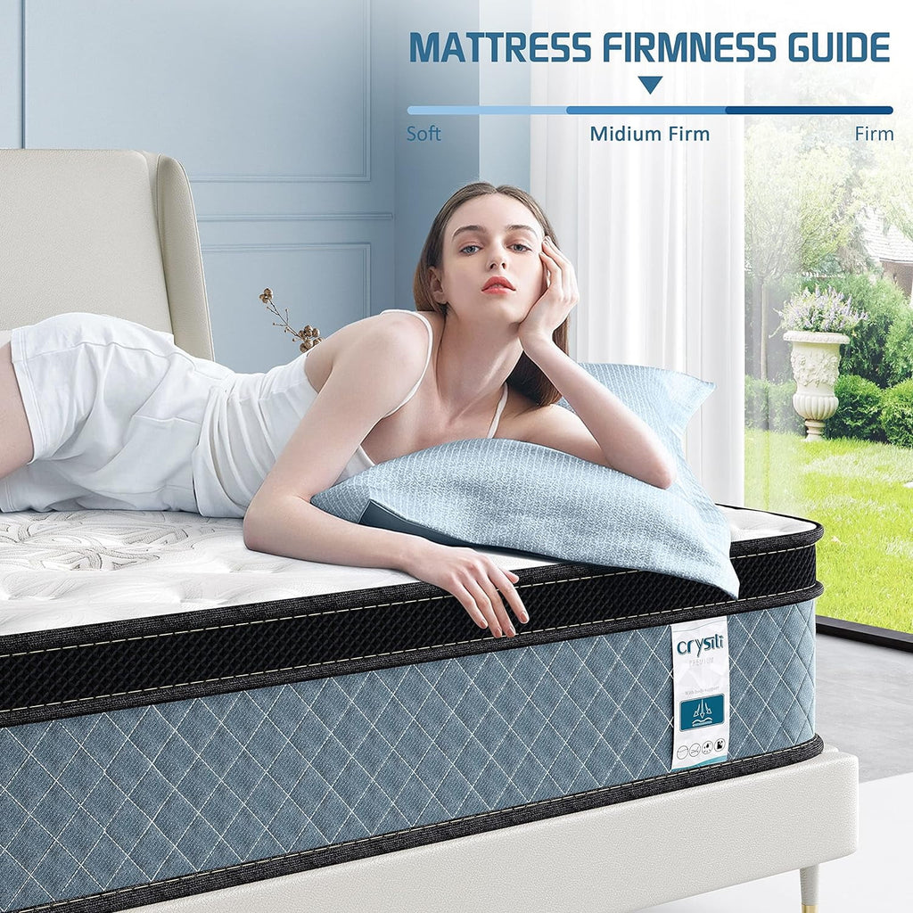 Queen Size Memory Foam Innerspring Hybrid Mattress X392523