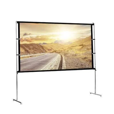 White Portable Folding Projector Screen U637218