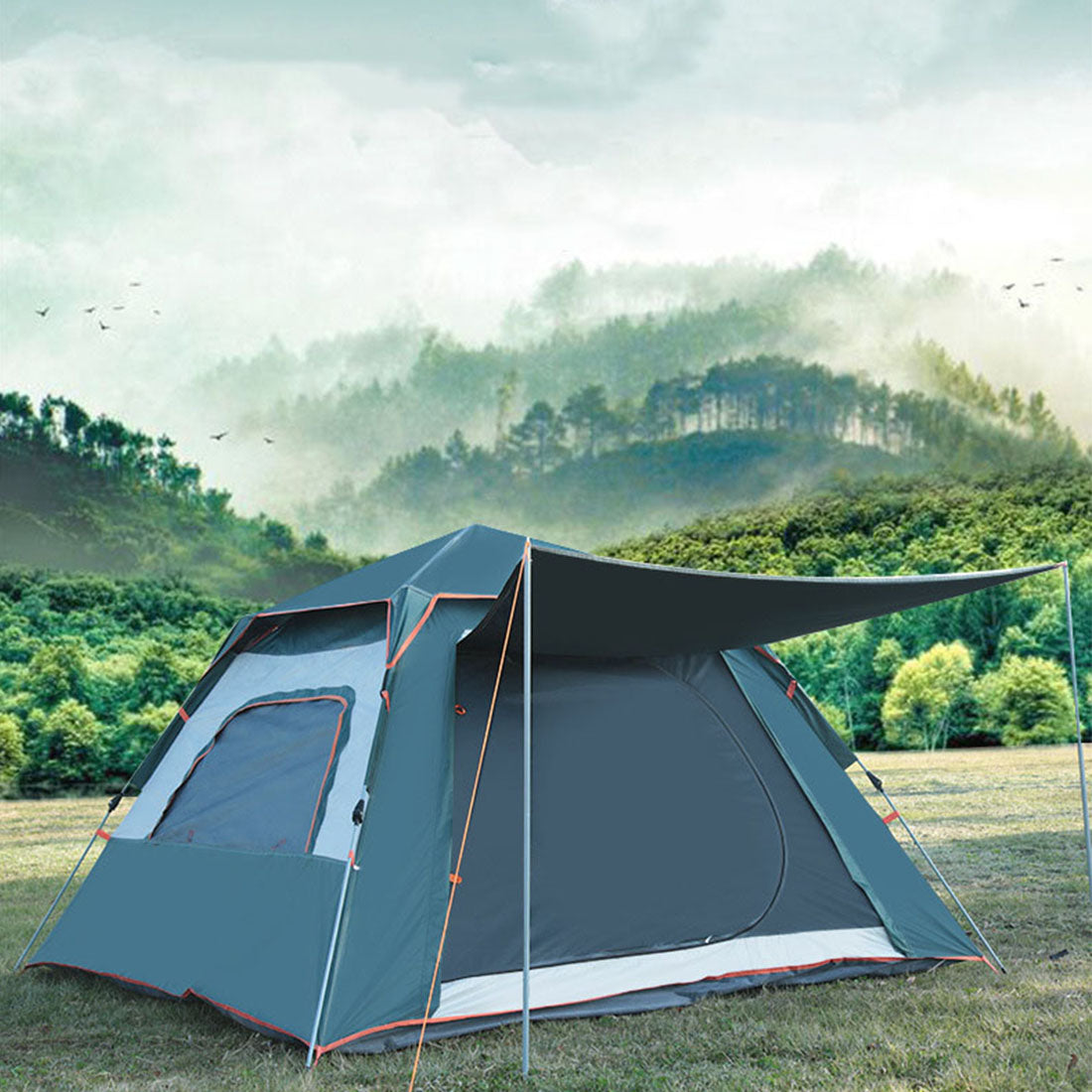 5 Person Waterproof Quick Set Portable Tent M2974