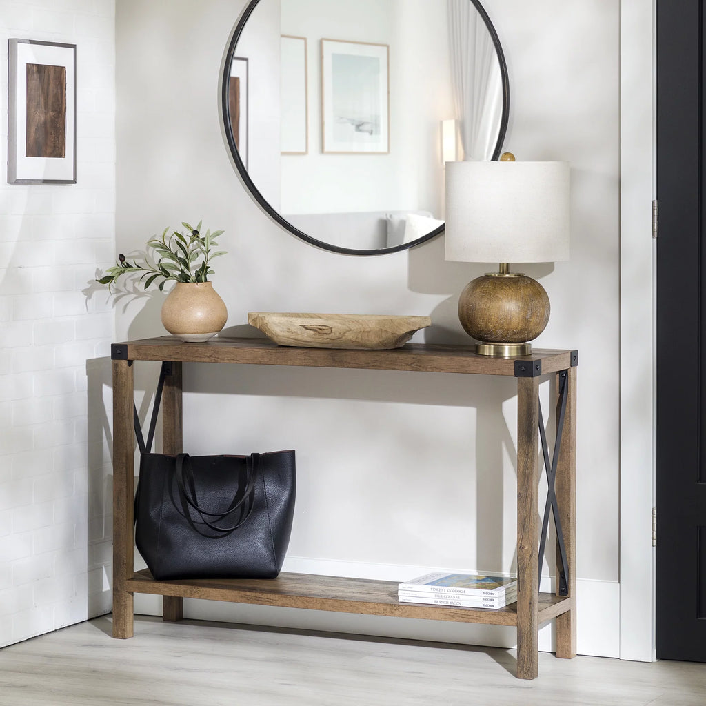 Metal X Console Table G397