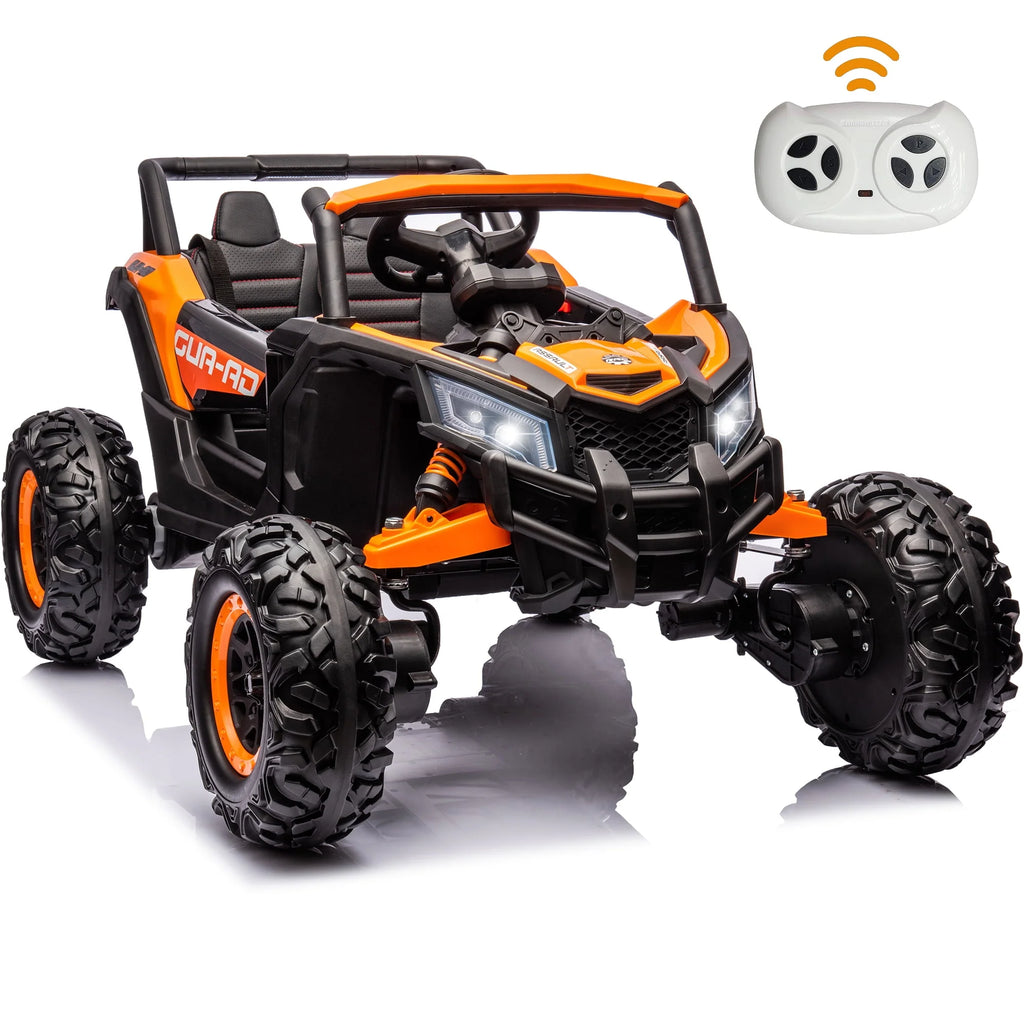 24V Ride On Truck Car with Parent Remote Control, Black Y619488