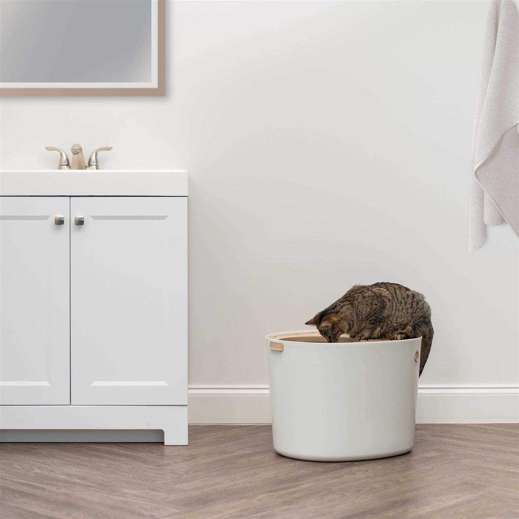 Top Entry Cat Litter Box with Scoop P7326