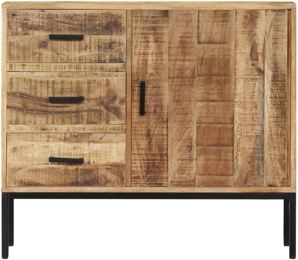 Solid Mango Wood Sideboard with Drawer Storage I511