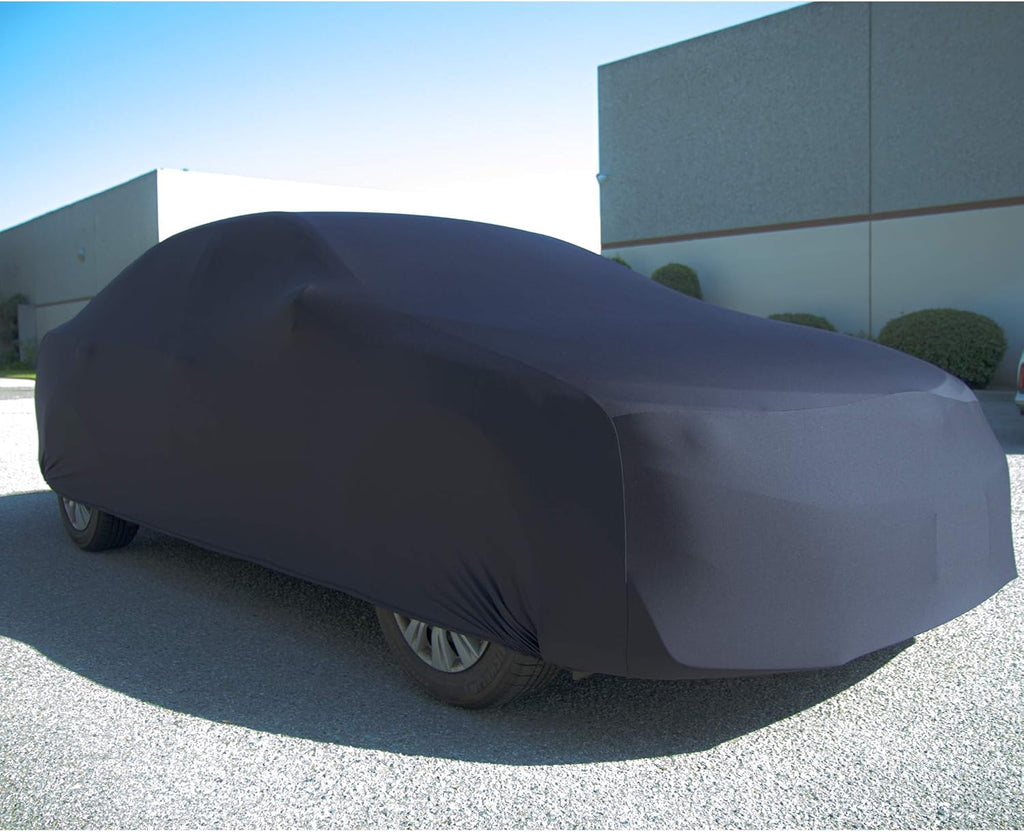 Black Semi Custom Fit Satin Car Cover X26736