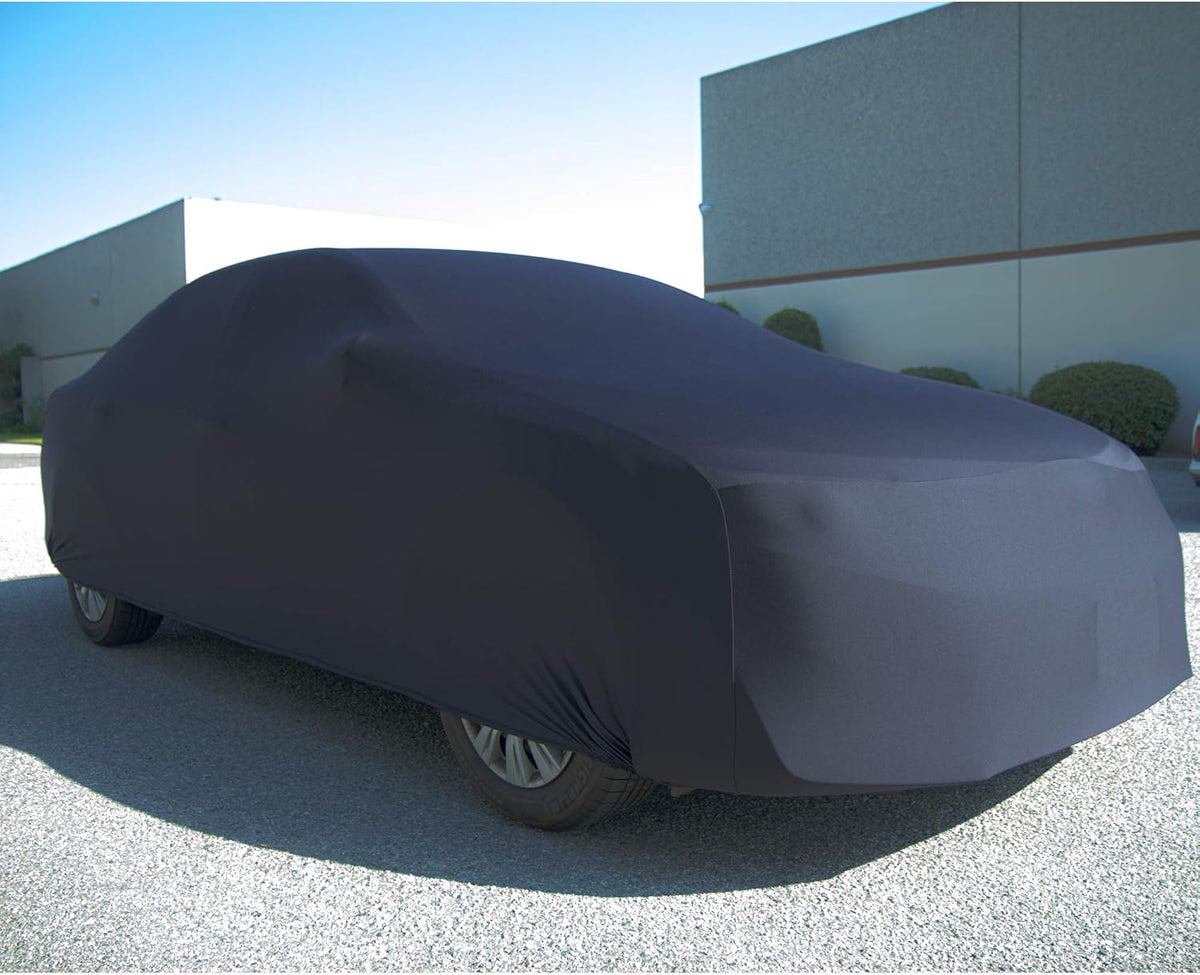 Black Semi Custom Fit Satin Car Cover X26736
