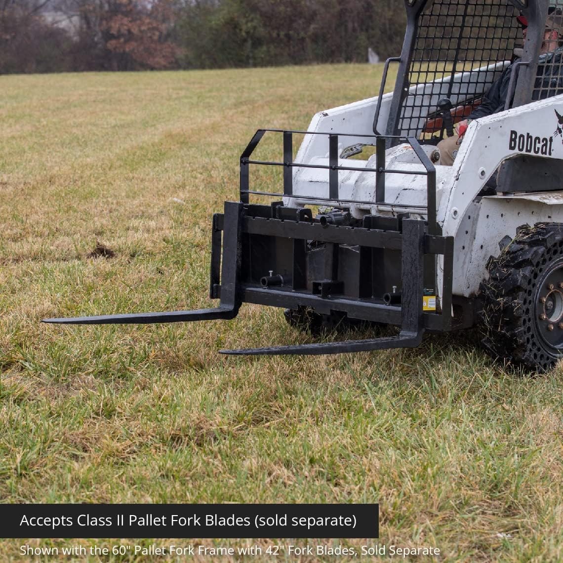 72-in Skid Steer Pallet Fork Frame Attachment, 5,500 LB Capacity F365097