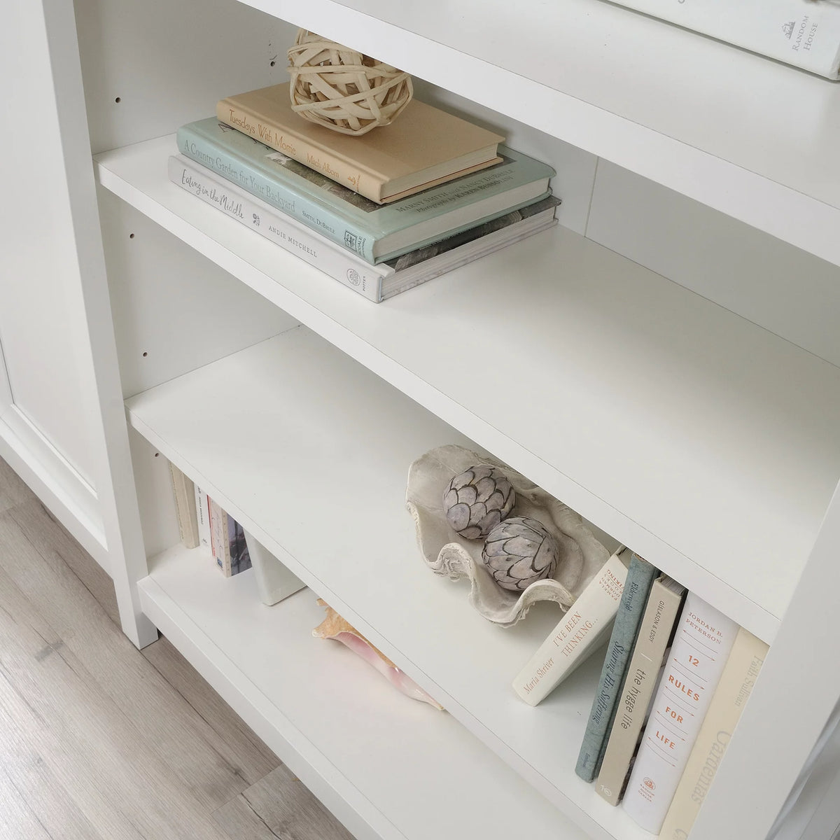 Soft White Storage Console TV Stand C257