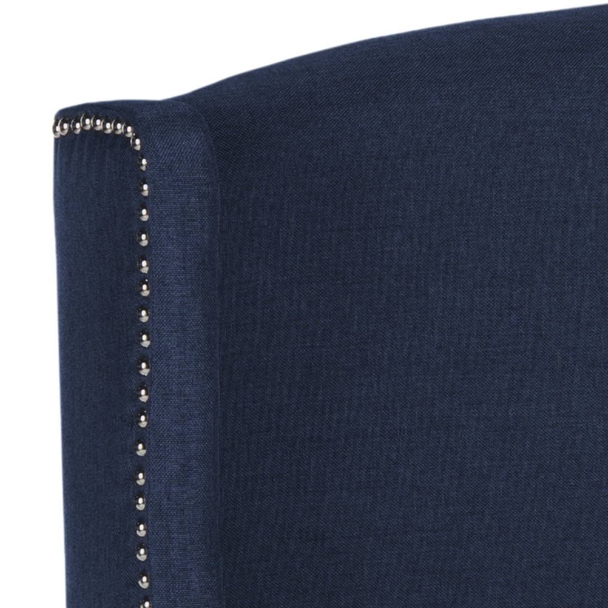 Navy Linen Headboard (Queen) C42725