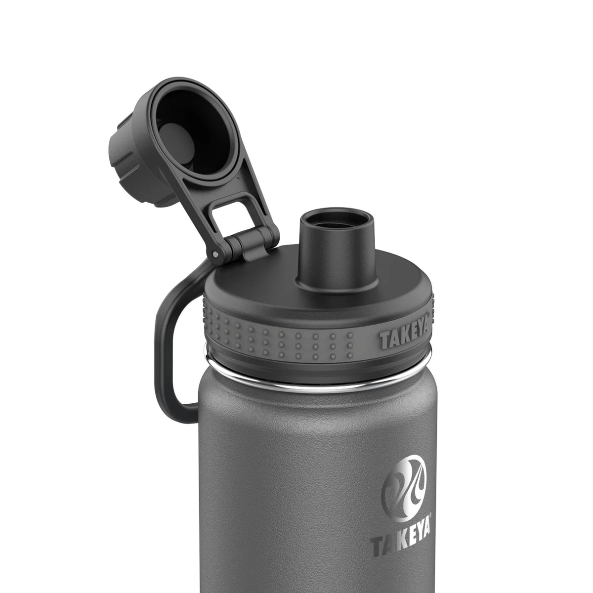 18 oz Double Wall Vacuum Insulated Stainless Steel Water Bottle with Wide Mouth and Flip-Top Lid S275