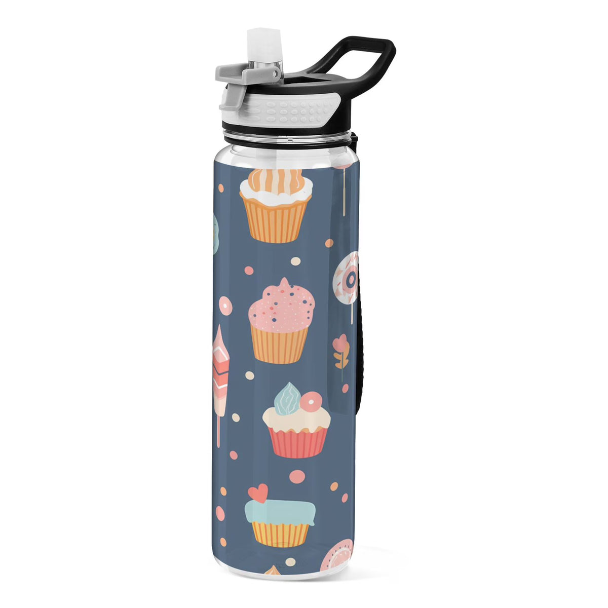 Cream 32oz Tritan Leakproof Sports Bottle with Straw E9096
