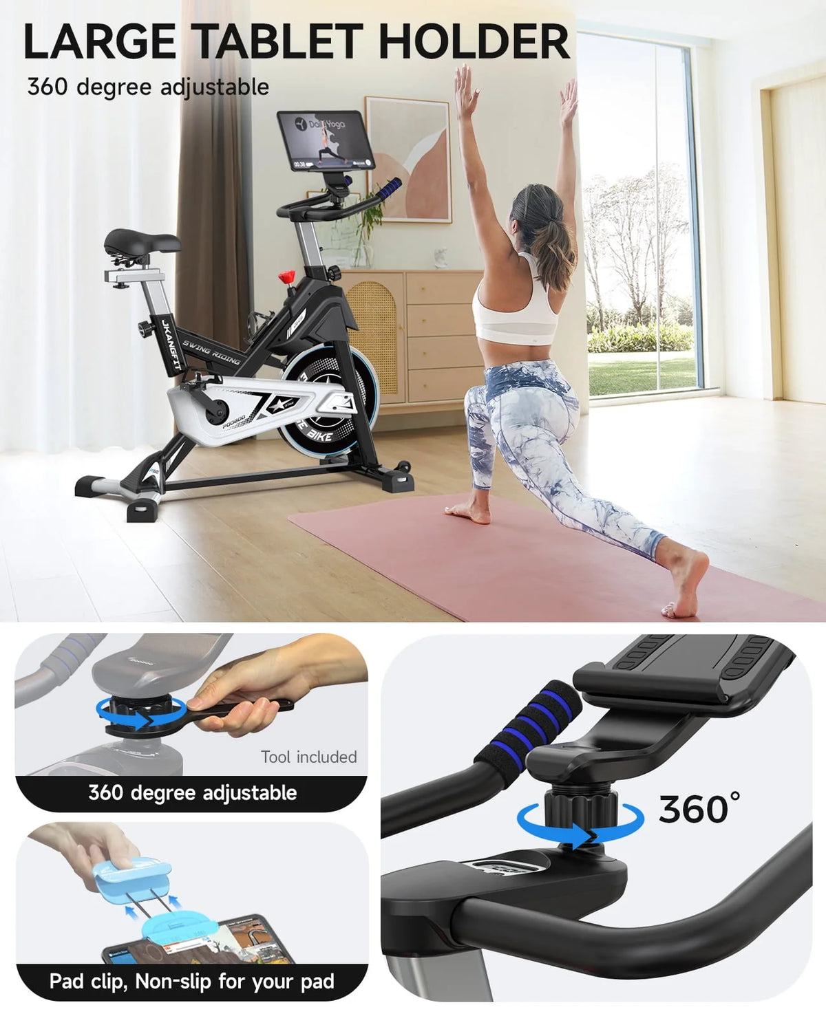 Magnetic Exercise Bike with Heavy-duty Flywheel K162229