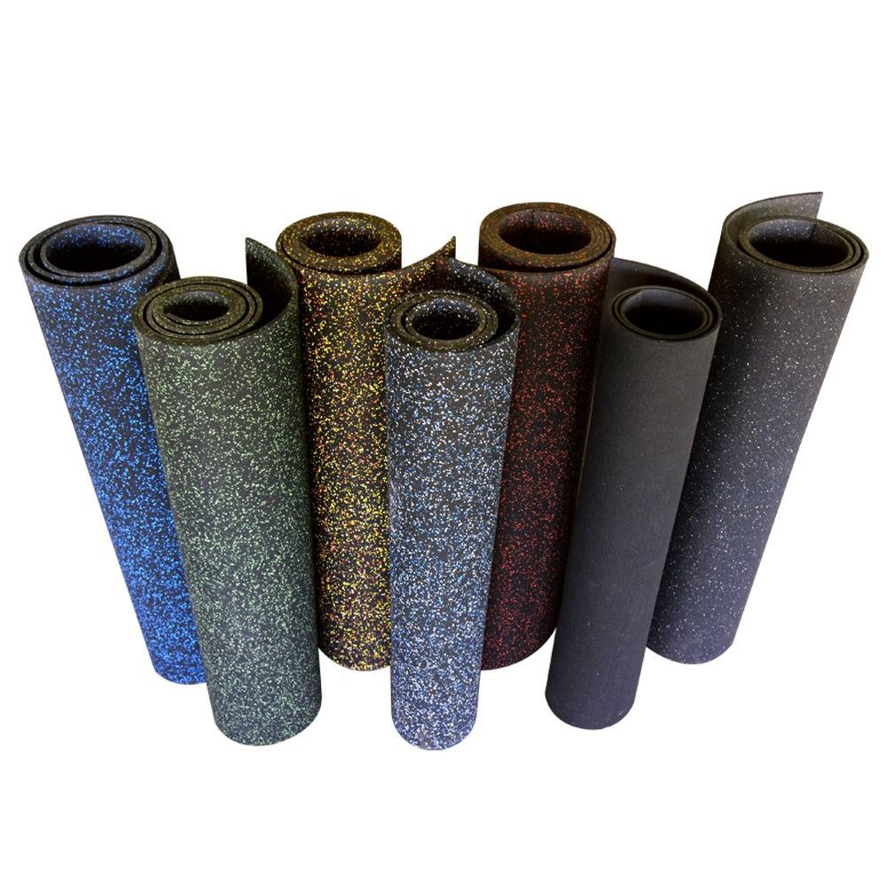 Blue Dot Recycled Rubber Flooring Rolls 156 x 48 x 0.19 in. P51128