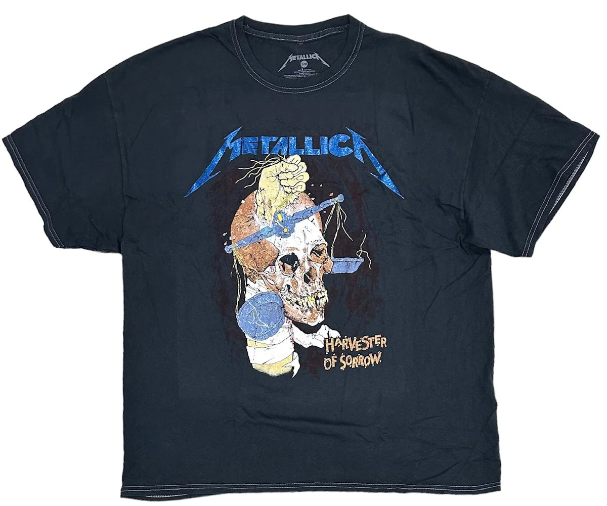 Metallica 1988 Tour Glitter Oversized Fit Tee T-Shirt C84339