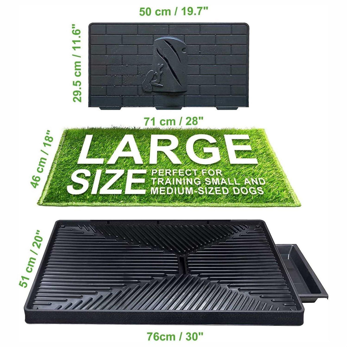 Large Dog Potty with Tray P7407