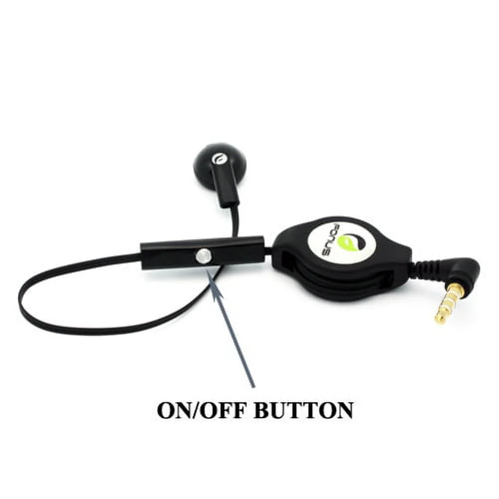 Retractable Mono Earphone with Car Charger D523999