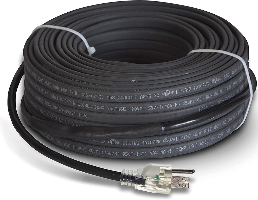50 Feet 120V Self-Regulating Heat Cable B8611
