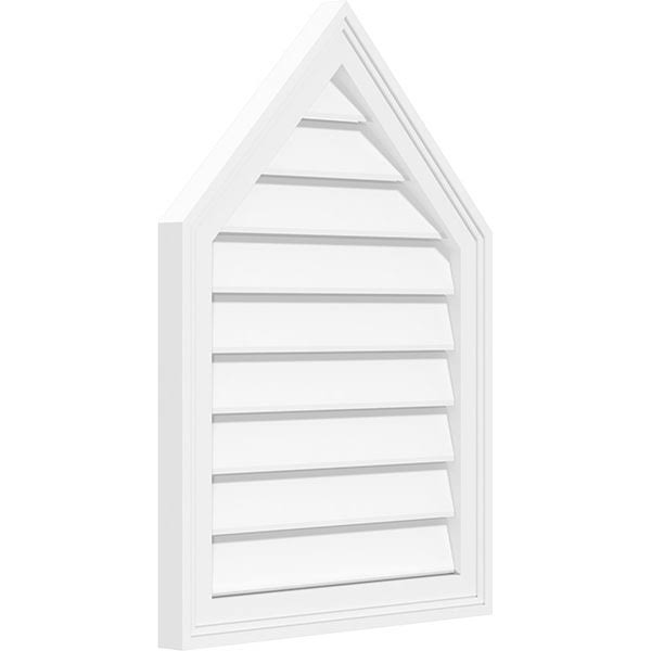 Peaked Top Surface Mount PVC Gable Vent O632
