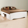 White 6 Piece Platform Storage Bedroom Set Z434069