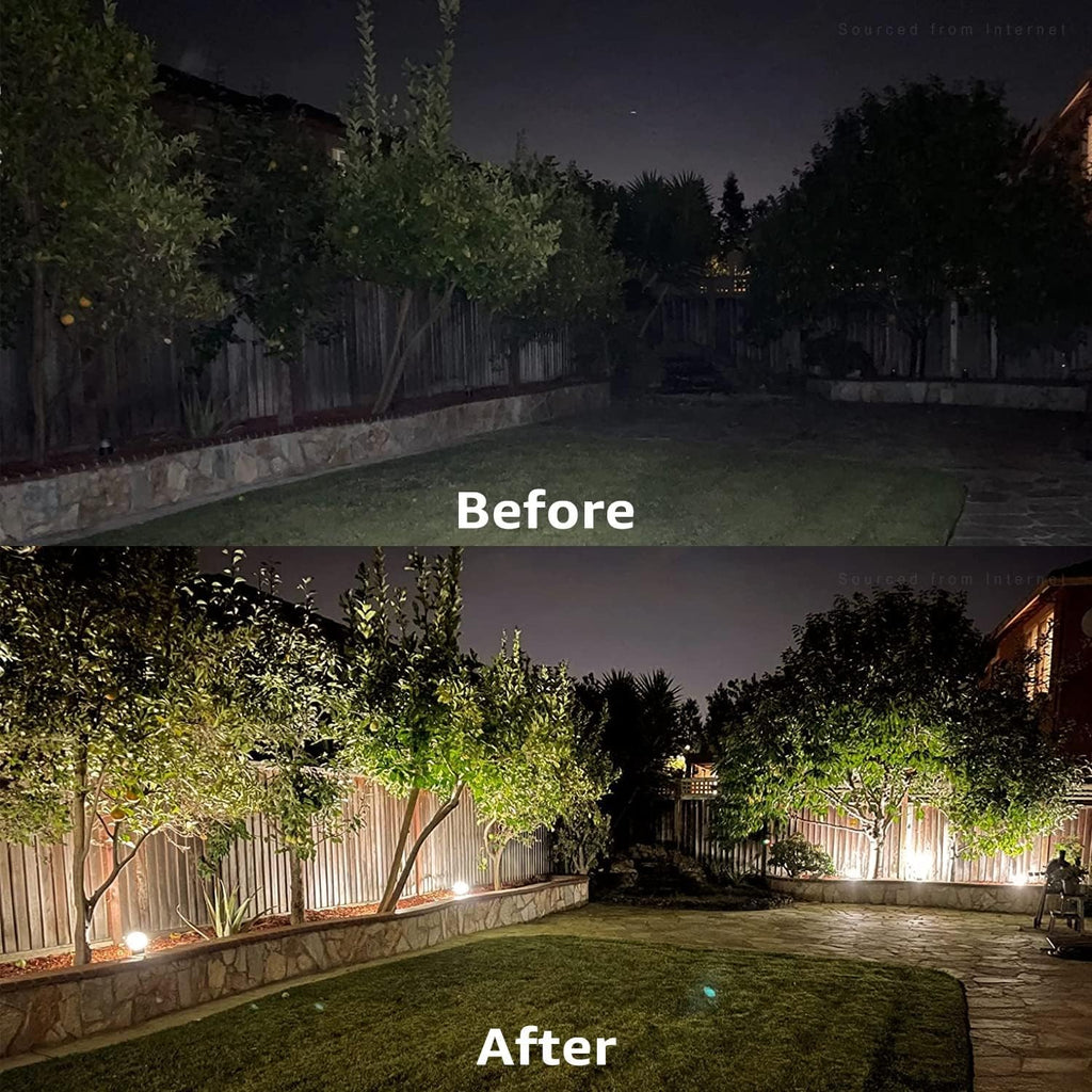 8-Pack Low Voltage LED Landscape Pathway Lights, Die-cast Aluminum, 3000K Warm White Y1182