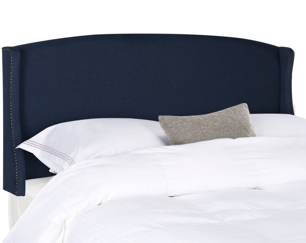 Navy Linen Headboard (Queen) C42725