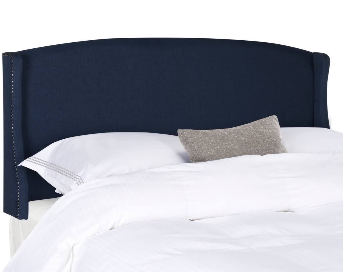Navy Linen Headboard (Queen) C42725