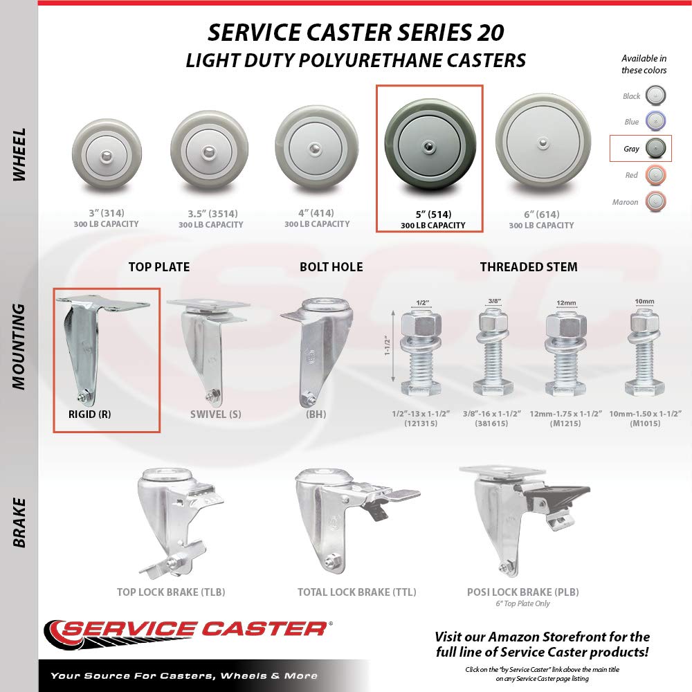 Set of 4 Heavy Duty Replacement Casters K5392