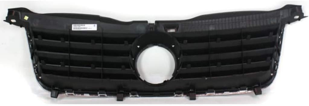 Black Shell & Insert Grille Assembly with Chrome Molding X594283