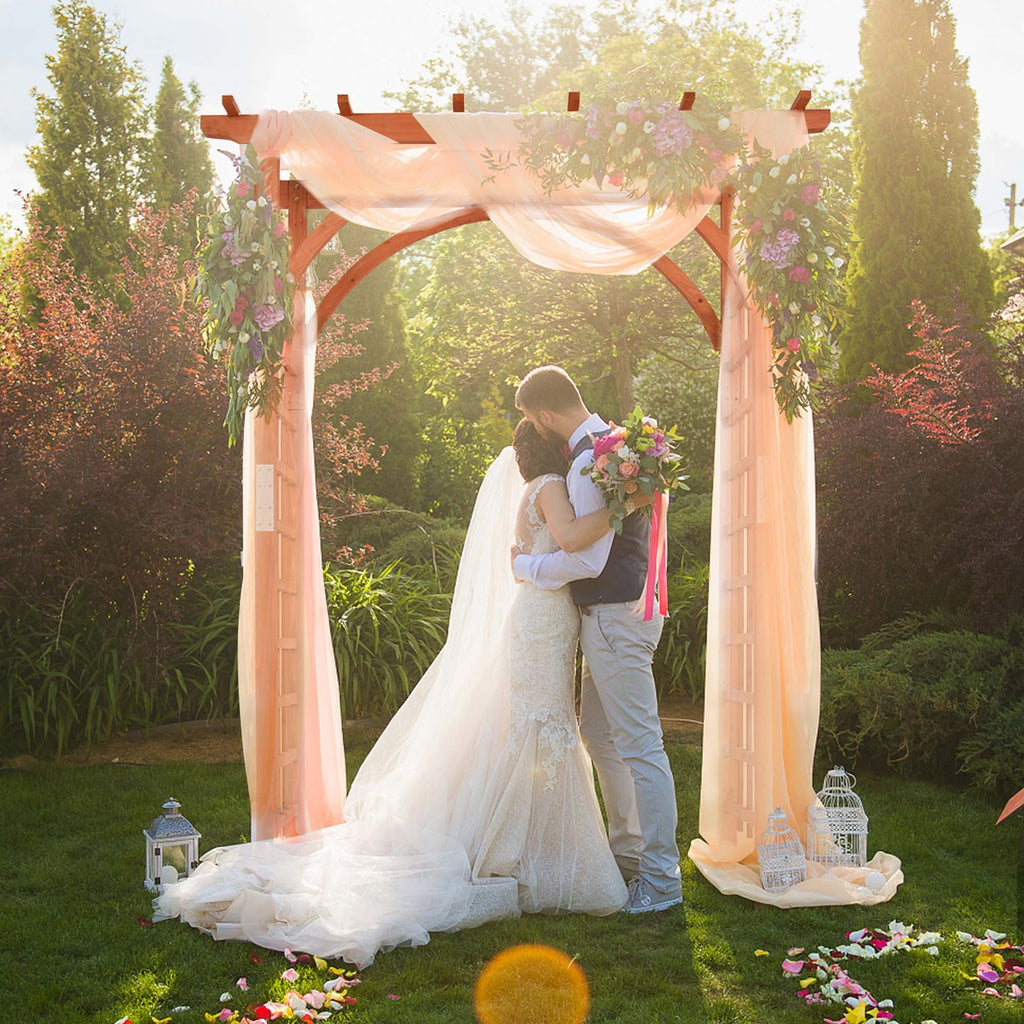 Wooden Cedar Arbor Arch Pergola Trellis I5523
