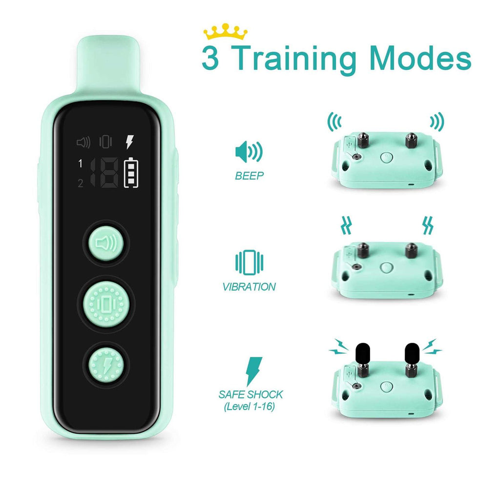 Waterproof Rechargeable Electric Dog Training Collar with Remote E99364