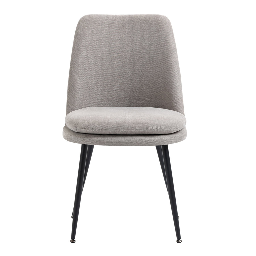 Gray Upholstered Dining Chairs Set of 2 T748