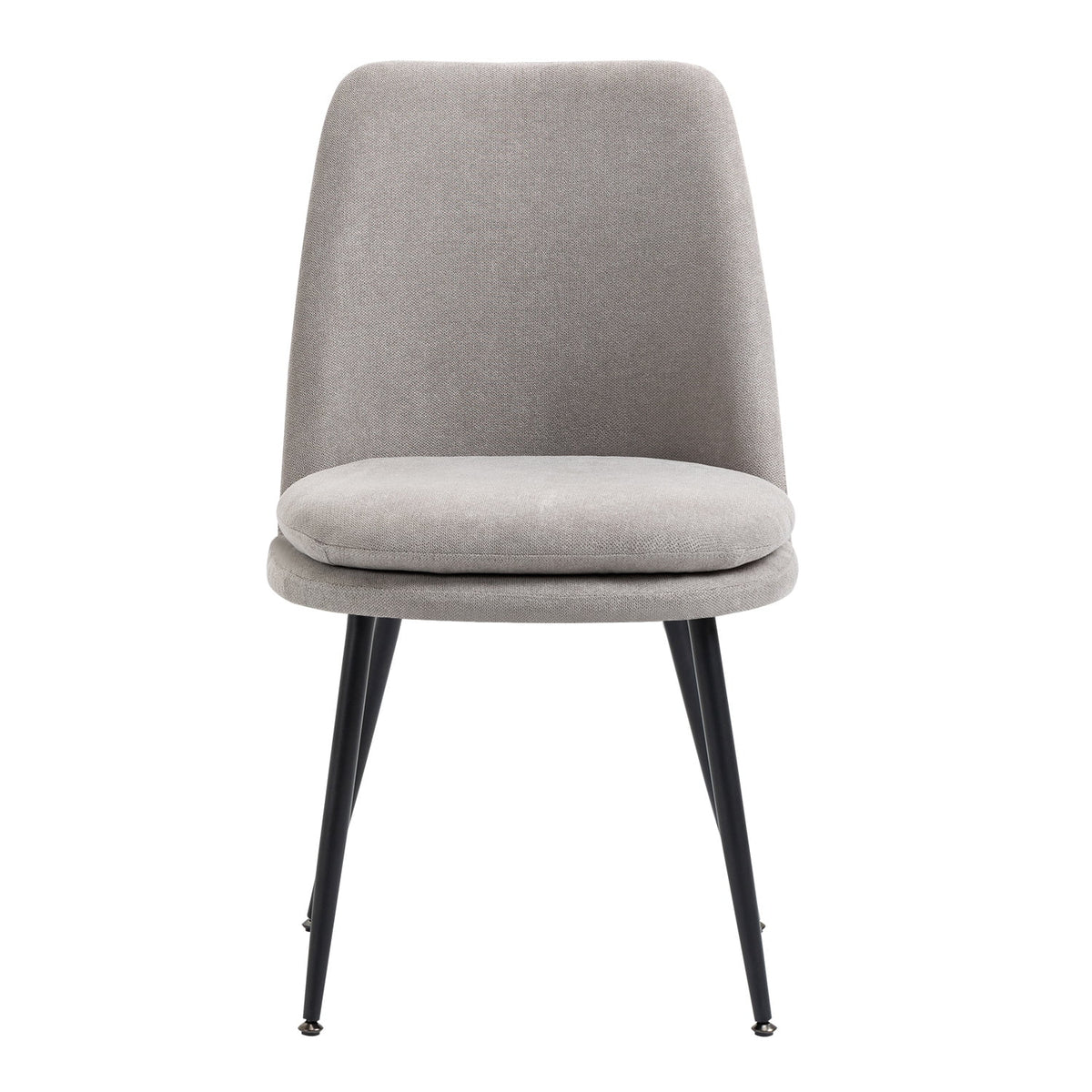 Gray Upholstered Dining Chairs Set of 2 T748