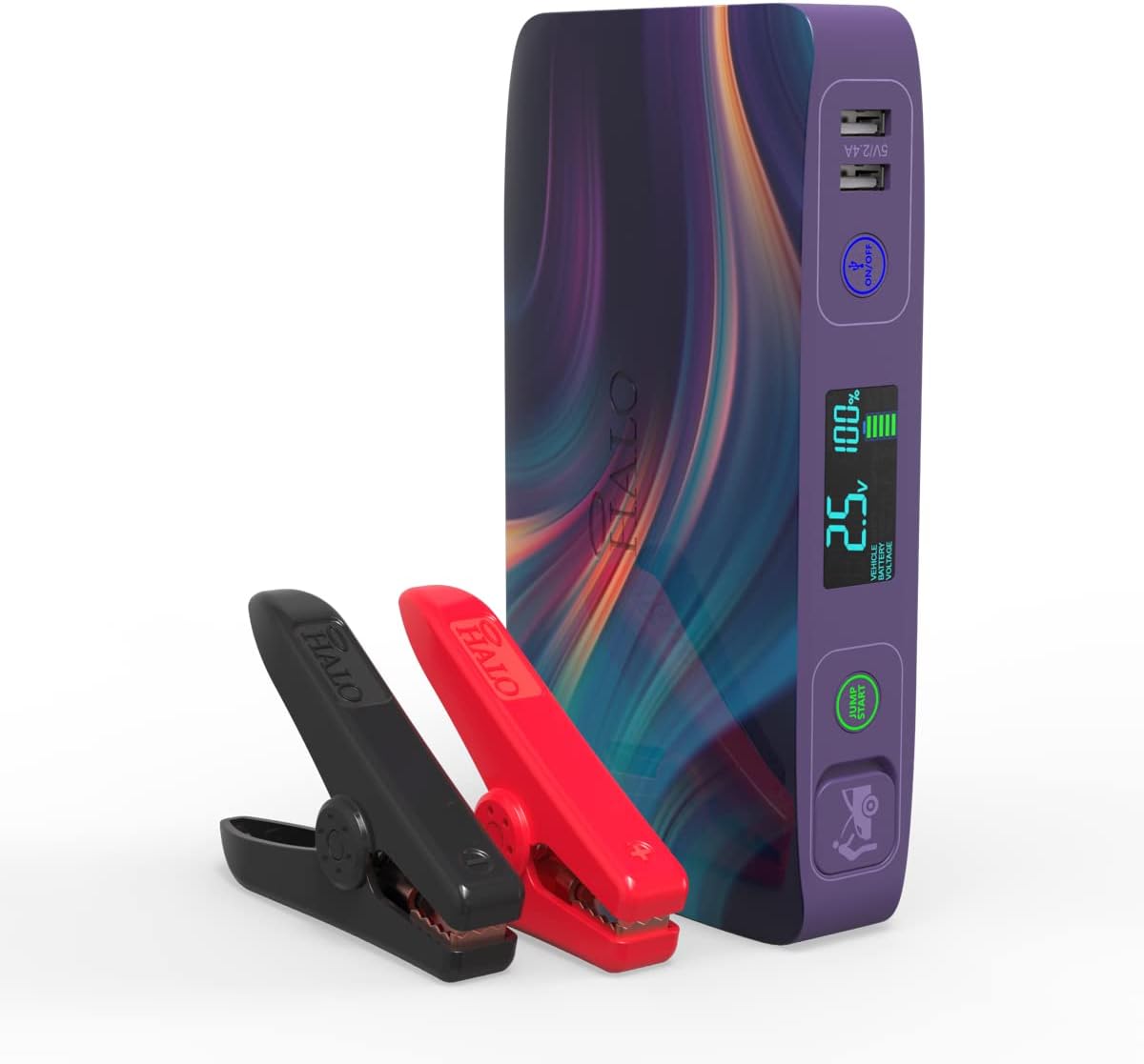 Pink Portable Phone Laptop Charger Car Jump Starter with Outlet D70859