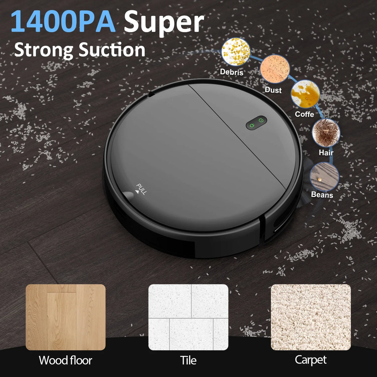 Robot Vacuum Cleaner 2 in 1 Mop Combo B18284