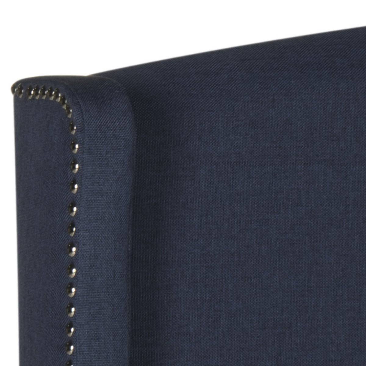 Navy Linen Headboard (Queen) C42725
