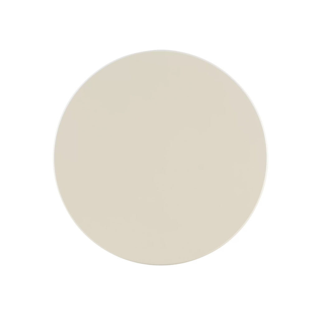 White Round Side Table with Shelf Q96600