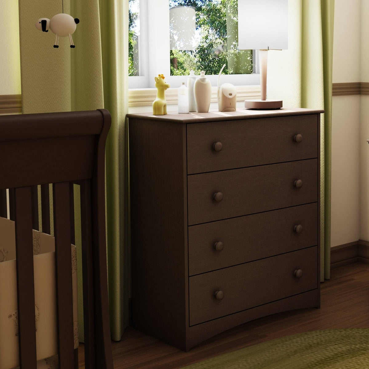 4 Drawer Chest Soft Gray L129