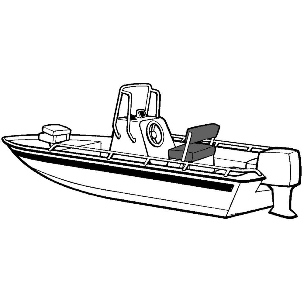 Grey Boat Cover for 19.5 V-Hull Center Console Boats C17720