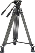 Carbon Fiber Video Tripod System with Fluid Drag Head Q4117
