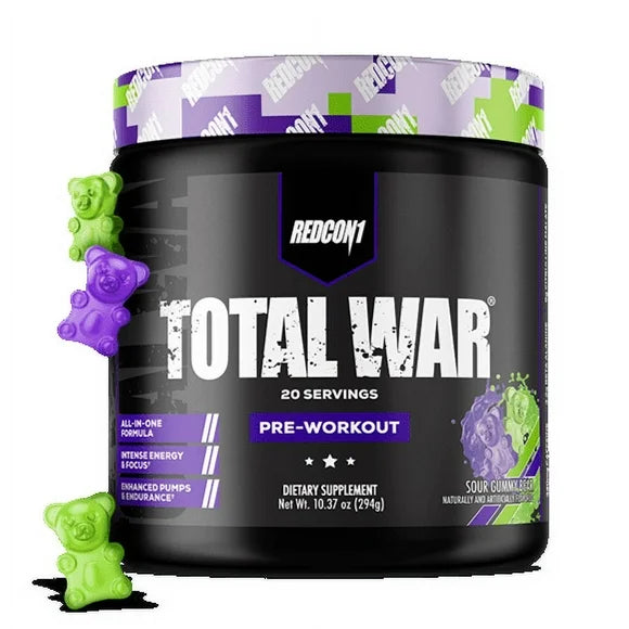 Pre Workout Powder Sour Gummy Bear 20 Servings B2039