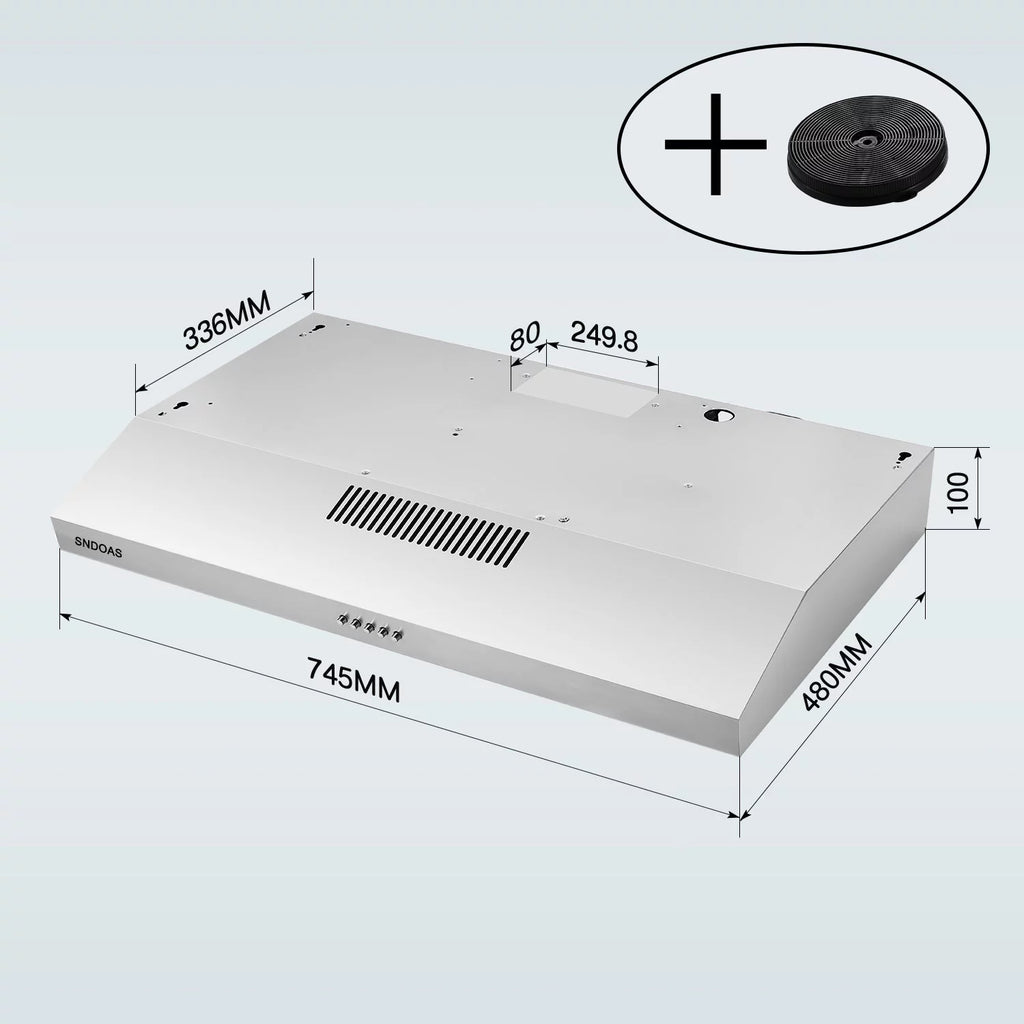 30-inch Stainless Steel Under Cabinet Range Hood Z23334
