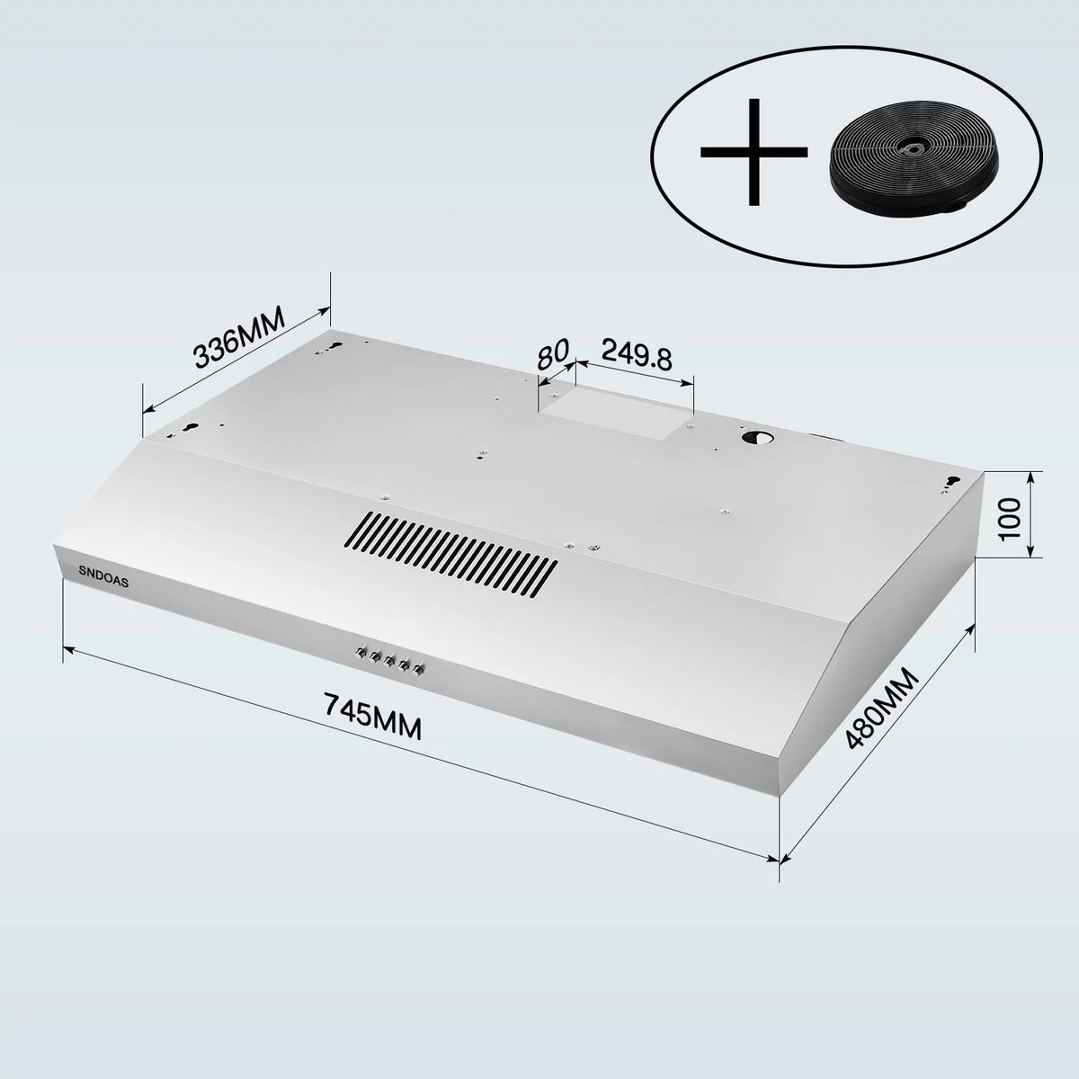 30-inch Stainless Steel Under Cabinet Range Hood Z23334