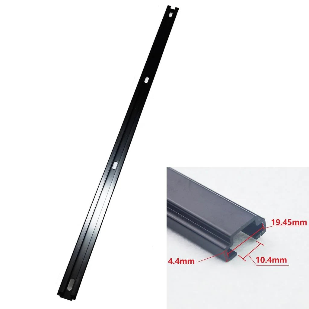 Aluminum 60cm Marine Boat Rail Bracket for Fishing Rod Holder with 4 Screws Hardware A206