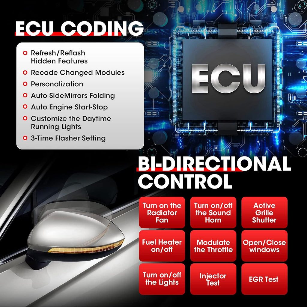 Bidirectional Scan Tool with ECU Coding M2133