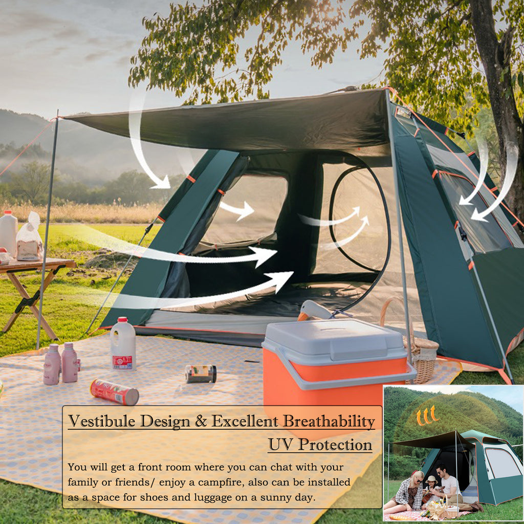 5 Person Waterproof Quick Set Portable Tent M2974